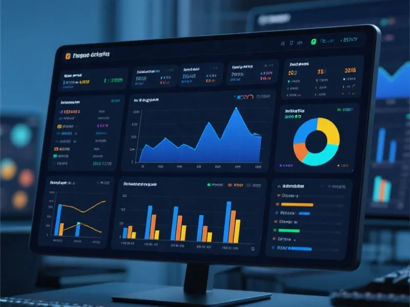 数据分析面板展示